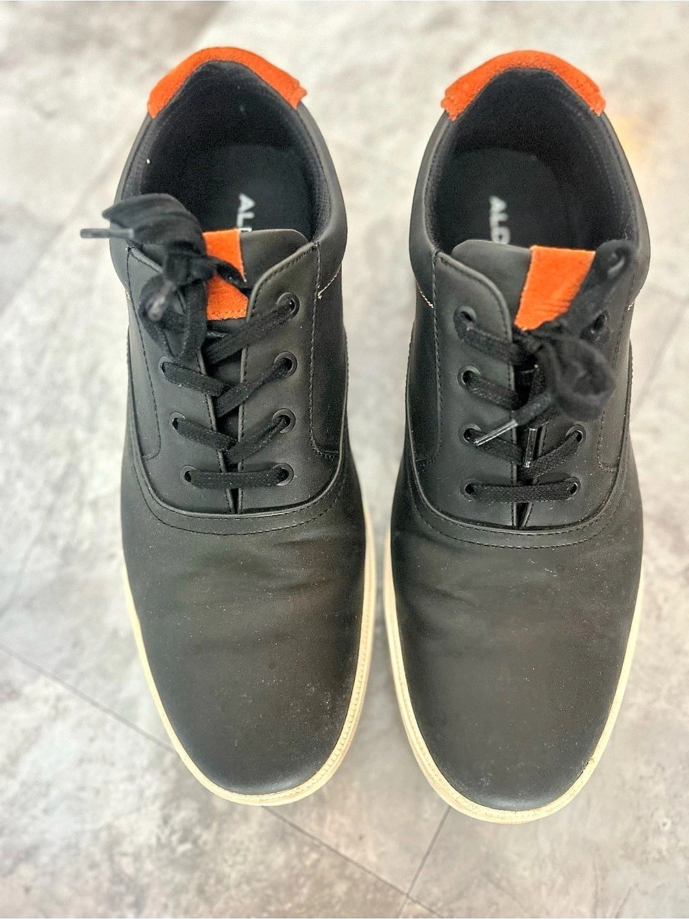 Aldo IOSEB Casual Sneakers in Black & Orange US 12